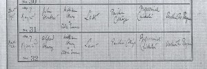 Alfred Henry LAST Baptism record