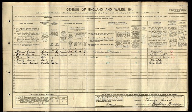 CREED 1911 census